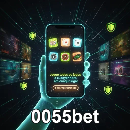 Imagem de slots populares no app móvel de casino 0055bet