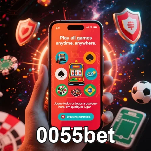 Tela de casino móvel com interface simples e acessível